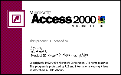microsoft access 2000 program